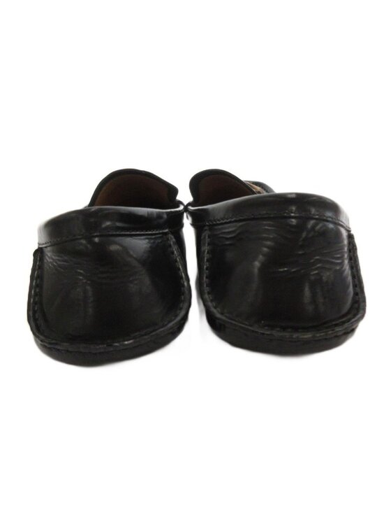 Gucci Bamboo Loafers Slip On Shoes Leather 8.5 Black main image 4